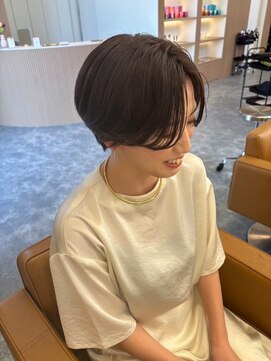 リムレス(LIMLESS) ショートカット丸みショート耳掛けハンサムショートひし形小顔