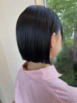 リノアバイフェリア(LINO’A by felia) 大人かわいい切りっぱなしボブ10代20代30代40代50代