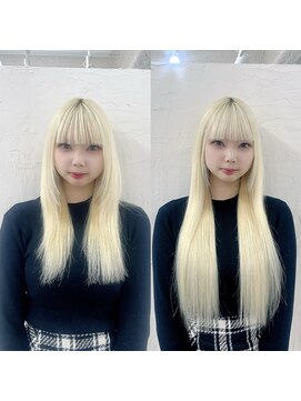 ハイエクステンション 京都駅前店(Hi-Extension) ホワイトブロンド ★ mao_172