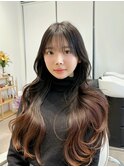 レイヤーカット/韓国ヘア/顔周りカット/前髪カット/四条河原町