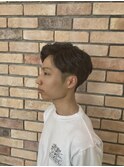 メンズショートフェザーアップ