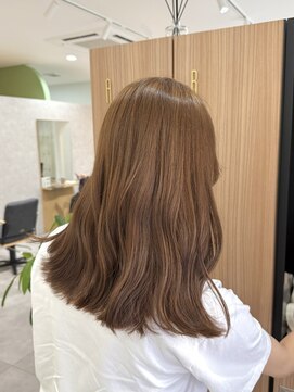 ソルア 上本町(solua) ブリーチなしダブルカラー / ベージュ