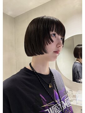 フィルムス 表参道(FILMS) ミニボブレイヤー/レイヤーカット/ウォームベージュ/前髪/表参道