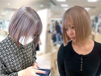 ケンジ 平塚ラスカ店(KENJE)の写真/【セミナー講師経験のあるスタイリストのプロデュースサロン】ブリーチを使った理想のカラーに♪【平塚】