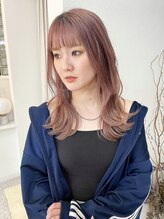 ロマーリ 岡山店(LOMARLIE) レイヤースタイルピンクベージュ_指名スタイル