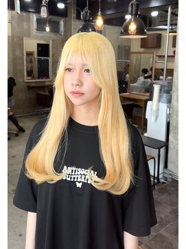 ヘアカロン 熊本本店(Hair CALON) 抜きっぱなしブロンド／韓国風