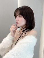 ロンドリゼル 札幌(Lond RiseL)&nbsp;◯ オリーブグレー/韓国/レイヤーカット/髪質改善/縮毛矯正/札幌