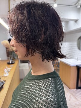 ローレン(LOREN) ミディアムヘア/デザインカラー/フェイスフレーミング/栄/久屋