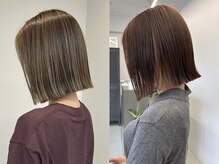 シンプルなのに上品。首元がほっそり見えるボブで、大人の余裕と洗練されたムードを