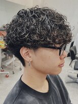 レタッチバイフィフス 大阪梅田(RETOUCH by fifth) 大阪梅田ツイストスパイラルパーマ波巻きパーマメンズマッシュ◆