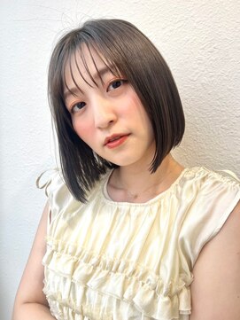 カバーヘア ブリス 北浦和(COVER HAIR bliss) 切りっぱなし/ショートボブ/ダークアッシュ/ブリーチなしp北浦和