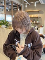 シロ 甲東園店(SHIRO)&nbsp;ミルクティーベージュ・顔まわりレイヤー