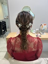 ノル(NOLL) ヘアアレンジ/ヘアセット/編み下ろしヘア/お呼ばれヘア