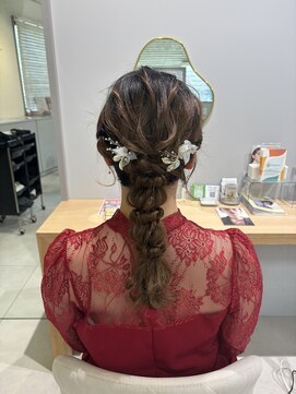ノル(NOLL) ヘアアレンジ/ヘアセット/編み下ろしヘア/お呼ばれヘア