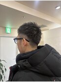 爽やかショートスタイル　ツイストスパイラルパーマ　ハイライト