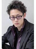 メンズショート　ルーズパーマ
