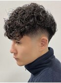 天神大名メンズパーマスペインカールツイストスパイラルパーマ