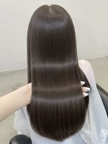 フォンズ(FONS)&nbsp;まとまる韓国レイヤーカット＊髪質改善縮毛矯正ダークグレージュ
