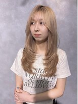 ハウリーヘアアンドスパ(HAURY hair&spa)&nbsp;ミルクティーベージュ・レイヤーカット