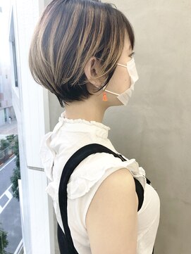 スー 渋谷(suu) ＊【SUN】スッキリハイライトくびれ丸みショート