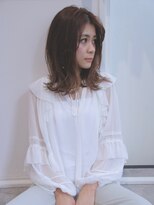 アンス 大阪梅田(ANs.)&nbsp;30代40代50代マッシュウルフベージュ_ネイビーシースルーバング