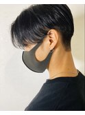 前下がりセンターパート