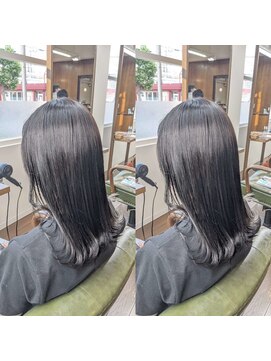 ヘアーサロン リバース(Hair Salon Rebirth) 【防府/Rebirth】ダークグレー×ホワイトベージュ