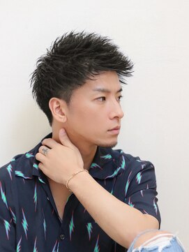 ベーア メロー(Bar mellow) ジェットモヒカン黒髪スパイキーアップバング