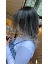 ラフ 難波店(LAFF)&nbsp;#黒髪#ボブルフ#ネビージュ#小顔#ワンレン