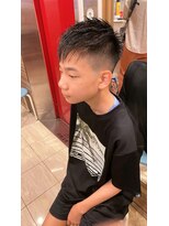 銀座マツナガ 神田店&nbsp;10代20代メンズ刈り上げ爽やか短髪フェードカッコいい束感