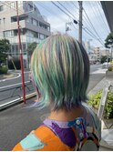 グリーン×パープル