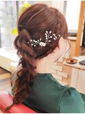 編み込みスタイル × ヘアセット