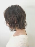 ミルクティーベージュ×外ハネボブ【Ele.】