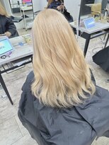 アジールヘア 所沢プロペ通り店(agir hair)&nbsp;ブロンズハイブリーチケアブロンド金髪所沢ひばりヶ丘