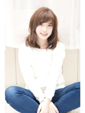 ステージ(STAGE) 大人かわいい/レイヤーロング/グレーベージュ/前髪パーマ/幡ヶ谷