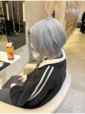 ヨジャドル推しカラーホワイト×ウルフカット