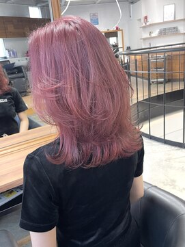 グランデ(GRANDE) くびれスタイル/ピンク/ダブルカラー/簡単スタイリング