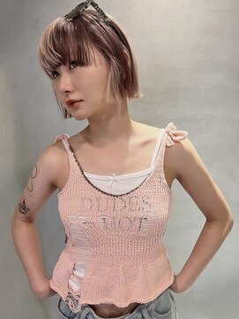 ペレ 梅田(PELE) 前髪/アンブレラカラー/こなれミディ/イメチェン/ウェーブパーマ