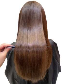 ラフィスヘアーアーチ 橋本店(La fith hair arch)の写真/【橋本駅すぐ*10時-20時OPEN】ダメージレス施術でツヤ&潤いのある柔らかでナチュラルな仕上がりに♪