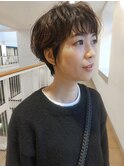 ゆるっとパーマのショートボブ/ショートカット/ショートヘア/
