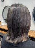 おしゃれ大人のデザインカラー バレイヤージュ アッシュベージュ