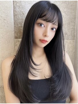 プアメリア 名古屋(Puamelia) ブルーブラック ロングレイヤー