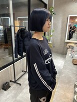 ムード カナザワ(mood kanazawa)&nbsp;顎ラインボブ/コバルトブルー/ブルーブラック