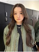 顔周りレイヤー韓国ヘア美髪ロング_ba542741