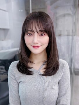 フィヴェント(Fivent) 美髪韓国レイヤーイメチェン似合わせチェリーブラウンミニウルフ