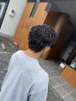 宮崎理容院 スパイキーショート×ピンパーマ