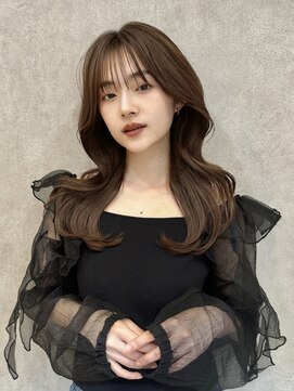 ロンド ロワール 門前仲町(Lond Loire) 韓国レイヤーカット/くびれ巻き/前髪顔周り/セミディ[門前仲町]