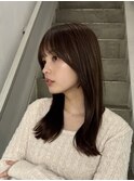 レイヤー/セミロングボブ髪質改善縮毛矯正白髪ぼかしショート