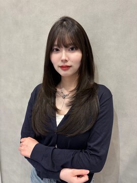 クラネ(CLANE.) オリーブ/グレージュ/韓国ヘア/レイヤー