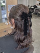 オレンジ梅田店(ORANGE)&nbsp;ナチュラルハーフアップ/波巻き